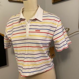 NWT Vans cropped polo size Medium